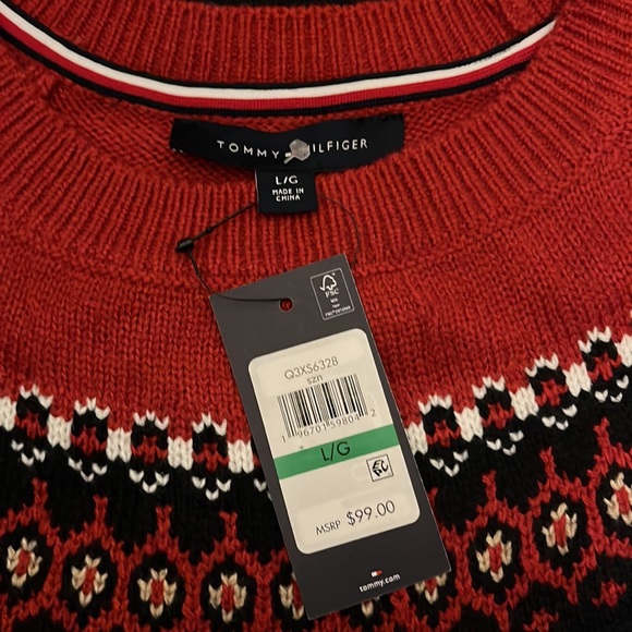 Heart Fair Isle Sweater NWT - Picture 4 of 5